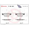 Image de Jeu de plaquettes de frein BREMBO P 06 043, avant