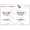 Image de Jeu de plaquettes de frein BREMBO P 06 044, arrière