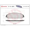 Image de Jeu de plaquettes de frein BREMBO P 11 017, avant