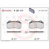 Image de Jeu de plaquettes de frein BREMBO P 23 117