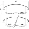Image de Jeu de plaquettes de frein BREMBO P 23 126, avant