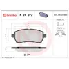 Image de Jeu de plaquettes de frein BREMBO P 24 072, avant