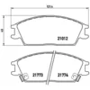 Image de Jeu de plaquettes de frein BREMBO P 30 024, avant