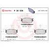 Image de Jeu de plaquettes de frein BREMBO P 30 026, avant