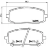 Image de Jeu de plaquettes de frein BREMBO P 30 032, avant