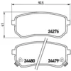 Image de Jeu de plaquettes de frein BREMBO P 30 033, arrière