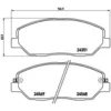 Image de Jeu de plaquettes de frein BREMBO P 30 036, avant