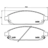 Image de Jeu de plaquettes de frein BREMBO P 37 010, avant