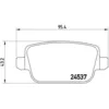 Image de Jeu de plaquettes de frein BREMBO P 44 017, arrière