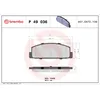 Image de Jeu de plaquettes de frein BREMBO P 49 036, arrière