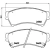 Image de Jeu de plaquettes de frein BREMBO P 49 039, avant