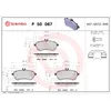 Image de Jeu de plaquettes de frein BREMBO P 50 067, avant
