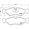 Image de Jeu de plaquettes de frein BREMBO P 50 081, arrière