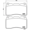 Image de Jeu de plaquettes de frein BREMBO P 54 039, avant