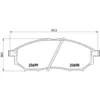 Image de Jeu de plaquettes de frein BREMBO P 56 058, avant