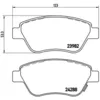 Image de Jeu de plaquettes de frein BREMBO P 59 051, avant