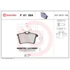 Image de Jeu de plaquettes de frein BREMBO P 61 084, arrière