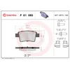 Image de Jeu de plaquettes de frein BREMBO P 61 085, arrière