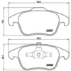 Image de Jeu de plaquettes de frein BREMBO P 61 086, avant