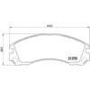 Image de Jeu de plaquettes de frein BREMBO P 61 089, avant