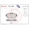 Image de Jeu de plaquettes de frein BREMBO P 61 095, arrière