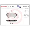 Image de Jeu de plaquettes de frein BREMBO P 68 041, arrière