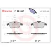 Image de Jeu de plaquettes de frein BREMBO P 68 047, avant
