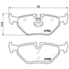 Image de Jeu de plaquettes de frein BREMBO P 71 006, arrière