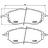 Image de Jeu de plaquettes de frein BREMBO P 78 017, avant