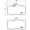 Image de Jeu de plaquettes de frein BREMBO P 83 072, avant