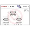 Image de Jeu de plaquettes de frein BREMBO P 83 079, avant
