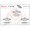 Image de Jeu de plaquettes de frein BREMBO P 83 085, avant
