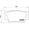 Image de Jeu de plaquettes de frein BREMBO P 83 089, arrière