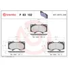 Image de Jeu de plaquettes de frein BREMBO P 83 102, avant