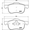 Image de Jeu de plaquettes de frein BREMBO P 86 020, avant