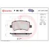 Image de Jeu de plaquettes de frein BREMBO P 86 021, arrière