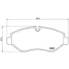 Image de Jeu de plaquettes de frein BREMBO P A6 026, avant