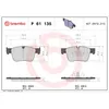Image de Jeu de plaquettes de frein BREMBO P 61 135, avant