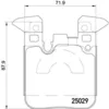 Image de Jeu de plaquettes de frein BREMBO Xtra P 06 087X, arrière