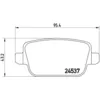 Image de Jeu de plaquettes de frein BREMBO Xtra P 24 075X, arrière