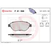 Image de Jeu de plaquettes de frein BREMBO Xtra P 61 068X, avant