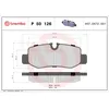 Image de Jeu de plaquettes de frein BREMBO P 50 126, arrière
