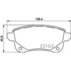 Image de Jeu de plaquettes de frein BREMBO P 68 064, arrière