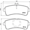 Image de Jeu de plaquettes de frein BREMBO P 50 125, arrière
