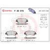 Image de Jeu de plaquettes de frein BREMBO P 30 076, avant