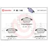Image de Jeu de plaquettes de frein BREMBO P 85 146, avant