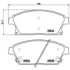 Image de Jeu de plaquettes de frein BREMBO P 59 077, avant