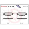 Image de Jeu de plaquettes de frein BREMBO P 49 053, arrière