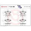 Image de Jeu de plaquettes de frein BREMBO P 59 089, avant
