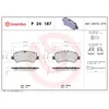 Image de Jeu de plaquettes de frein BREMBO P 24 187, arrière